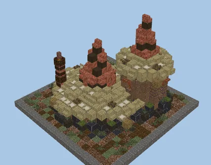 Rustic Big Hut Minecraft Build Minecraft schematic