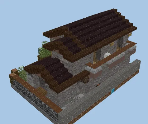Rustic House Design Minecraft schematic