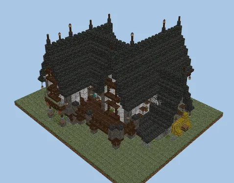 Rustic Inn Minecraft schematic preview