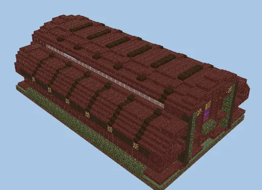 Rustic Library Trading Hall Minecraft schematic preview