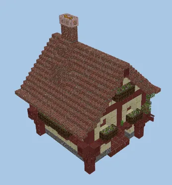 Rustic Medieval Bakery House Minecraft schematic preview