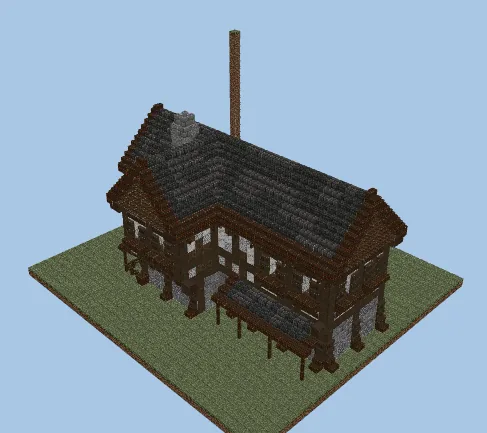 Rustic Medieval House Minecraft schematic