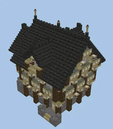 Rustic Medieval Shop Minecraft schematic preview