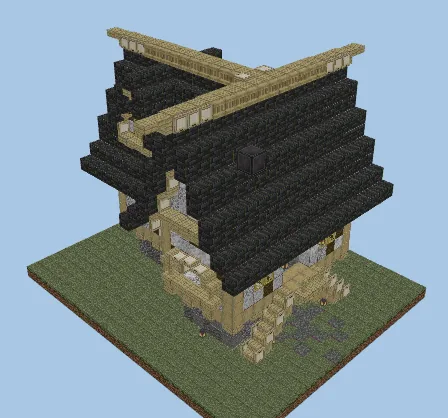 Rustic Medieval Survival House Minecraft schematic preview
