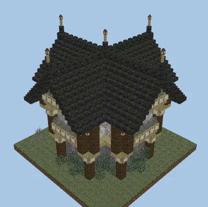 Rustic Outpost Building Minecraft schematic