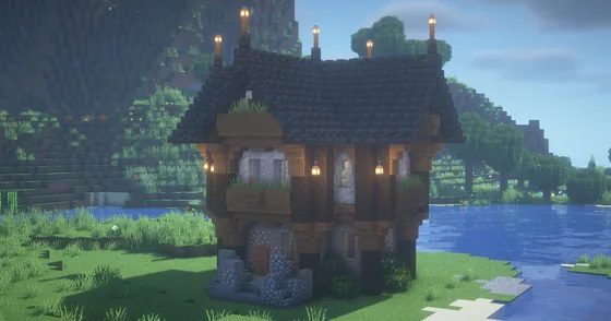 Rustic Outpost Building Minecraft schematic