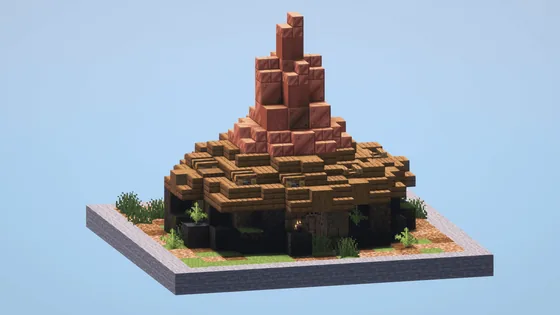 Rustic Rural Hut Minecraft schematic