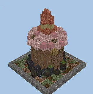 Rustic Rural Tower Minecraft schematic