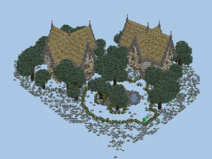 Rustic Small Spawn Area Minecraft schematic preview