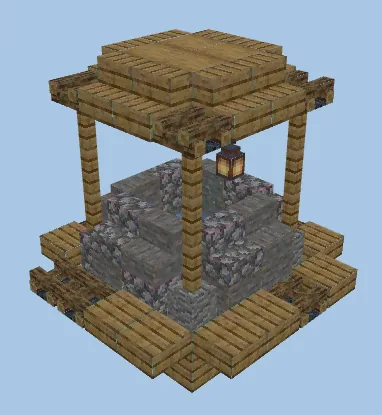Rustic Well Decoration Minecraft schematic