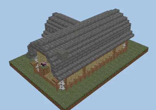 Rustic Wooden Barn Structure Minecraft schematic