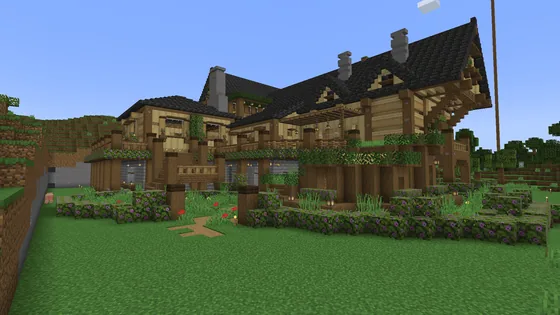 Rustic Wooden Manor Minecraft schematic