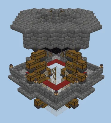 Sand Duplicator Storage System Minecraft schematic