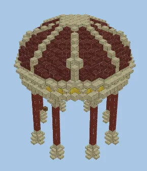 Sandstone Pergola Structure Minecraft schematic preview