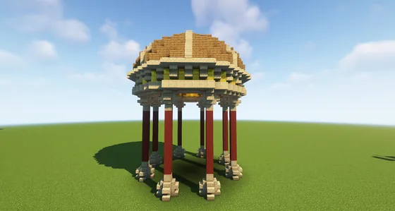 Sandstone Pergola Structure Minecraft schematic