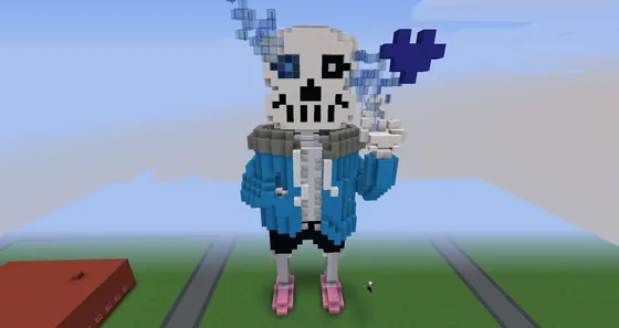 Sans Undertale Minecraft Statue Minecraft schematic