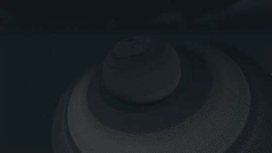 Saturn With Moons Enceladus & Mimas Minecraft schematic
