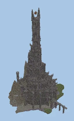 Sauron's Tower Structure Minecraft schematic