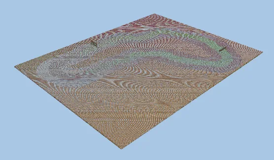 Sega Rally Desert 95 Track Recreation Minecraft schematic