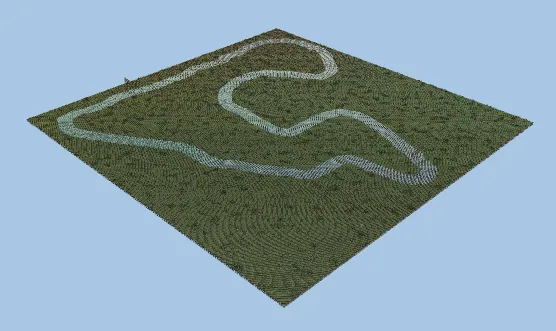 Sega Rally Forest 95 Racing Track Minecraft schematic