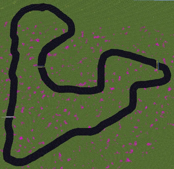 Sega Rally Forest 95 Racing Track Minecraft schematic