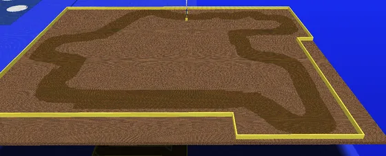 Sega Rally Lakeside 95 Racetrack Minecraft schematic