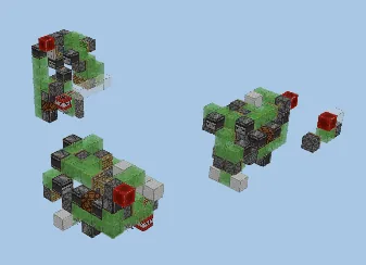 Self-Returning 3-Directional TNT Quarry Minecraft schematic