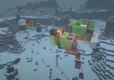 Self-Returning 3-Directional TNT Quarry Minecraft schematic