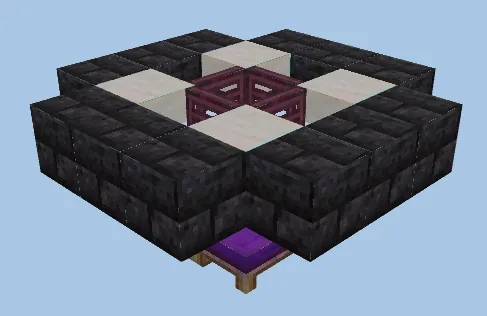 Semi-Automatic Villager Farm Minecraft schematic preview