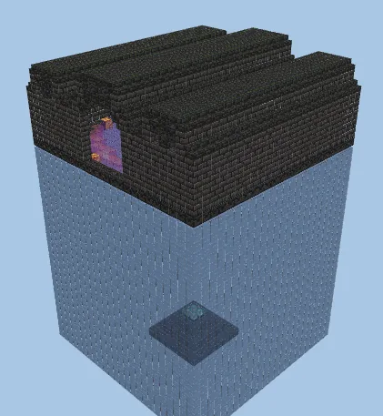 Server Spawn World Gate Minecraft schematic preview