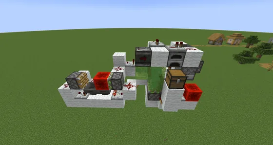 Shulker Box Item Loader With Max Stacks Minecraft schematic