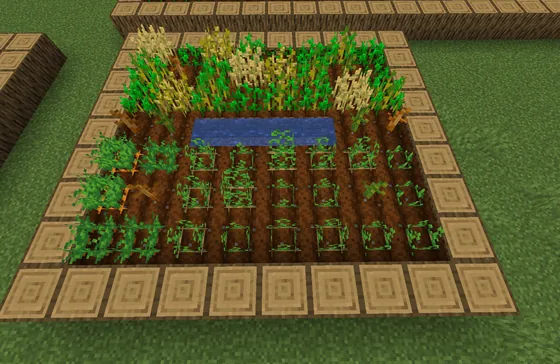 Simple 10x9 Field Build Minecraft schematic