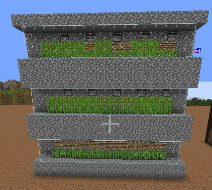 Simple 3-Tier Sugar Cane Farm Minecraft schematic