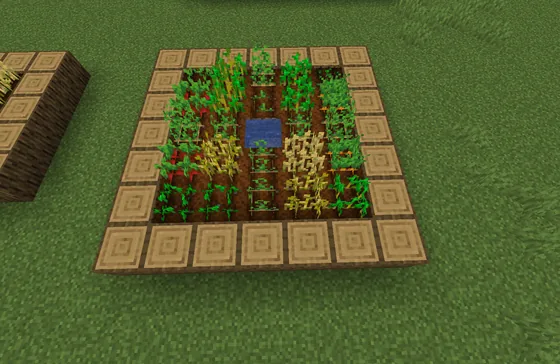 Simple 7x7 Field Structure Minecraft schematic