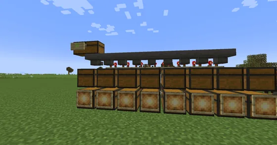 Simple 8 Item Auto Sorter Minecraft schematic