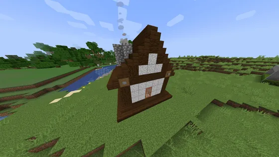Simple Beginner Starter Home for Minecraft Survival Minecraft schematic