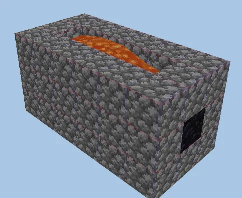 Simple Cobblestone Generator Minecraft schematic preview