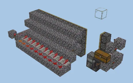 Simple Functional Tree Farm Minecraft schematic preview