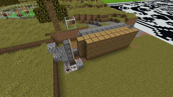 Simple Functional Tree Farm Minecraft schematic
