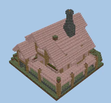 Simple House Minecraft schematic preview
