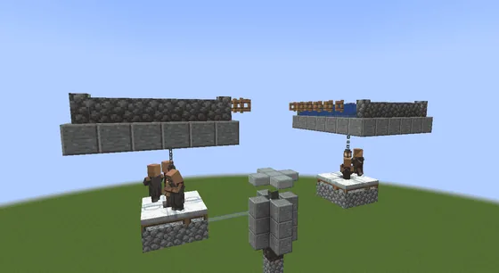 Simple Iron Farm Minecraft schematic