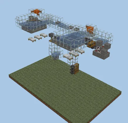 Compact Iron Farm - 960 Blocks Minecraft schematic