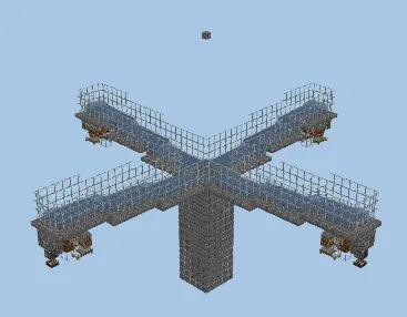 Simple Iron Farm Design Minecraft schematic preview