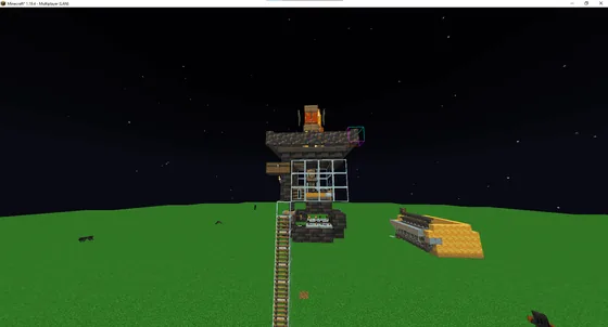 Simple Iron Farm Design Minecraft schematic