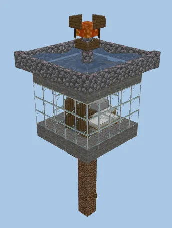Simple Iron Farm For 220 Per Hour Minecraft schematic preview
