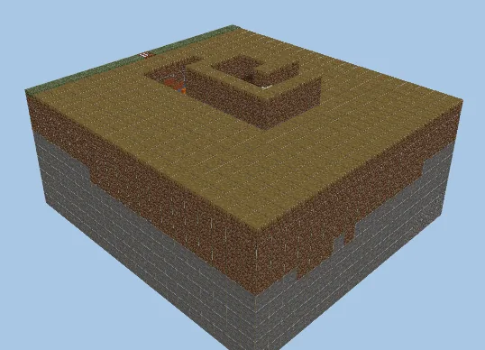 Simple Iron Farm With Auto Crafter Minecraft schematic preview