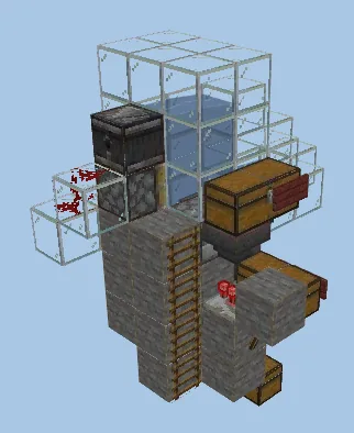 Simple Kelp Drying Farm Minecraft schematic