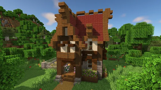 Simple Minecraft Starter House Minecraft schematic