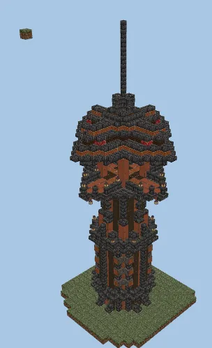 Simple Minecraft Tower Minecraft schematic preview