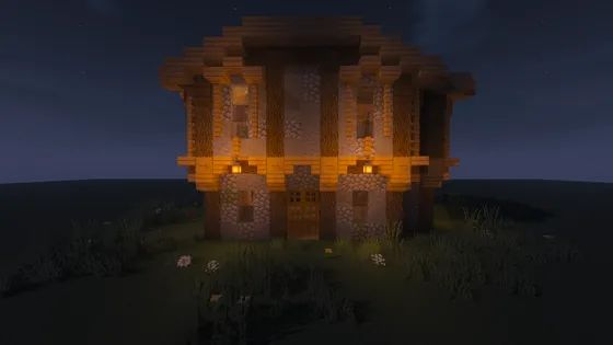 Simple Oak Home Minecraft schematic